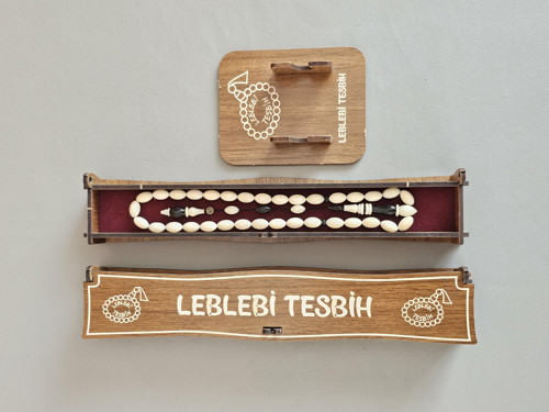 Abanoz Ağacı Kombinli Halkalı Narçıl Tesbih Lt1404