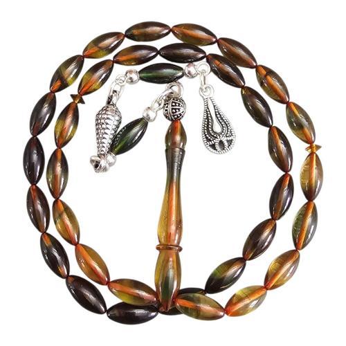 Ufak - Küçük Boy Ateş Kehribar Tesbih Lt1441