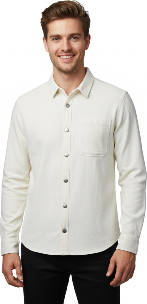 Erkek Spor Silim Fit Kanvas Tek Cepli Gömlek BGL-ST04955