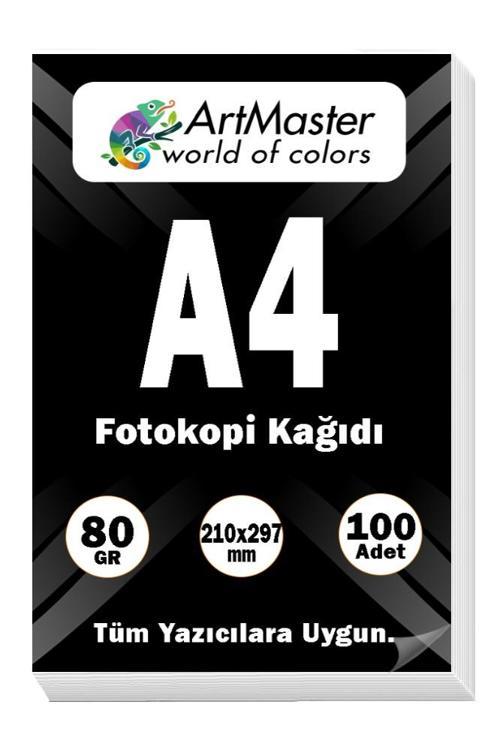 A4 Fotokopi Kağıdı 100 Adet 80 gr 21x29,7 cm ArtMaster A4 Boy Fotokopi Kağıdı Yazıcı Kağıdı 100 Lü