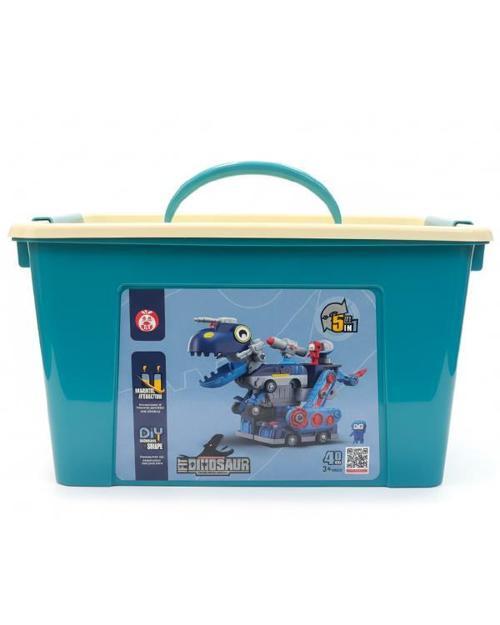 Manyetik 5i1 Arada Dinozor ve Araç Yapım Seti Kutulu 40 Parça XH8883