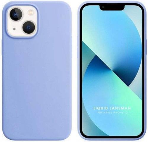 Liquit Lansman iPhone 14 Plus için Silikon Kılıf, 6.7 inç, Açık Mavi, Koruyucu Telefon Kapağı