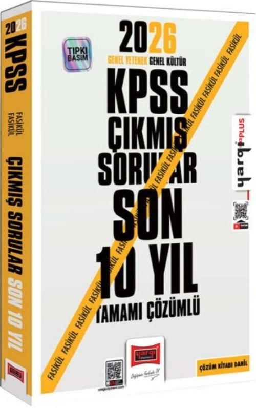 2026 KPSS Genel Kültür Genel Yetenek Tüm Dersler Tamamı Çözümlü Son 10 Yıl Çıkmış Sorular Yargı