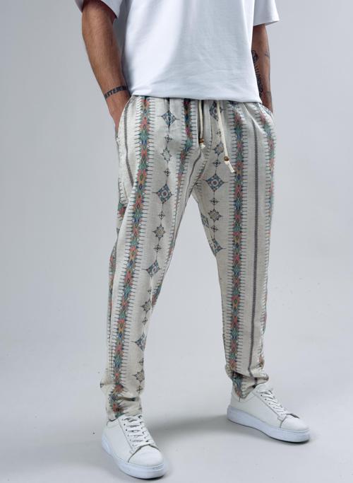 Küre Desenli Erkek Baget Pantolon COC2595