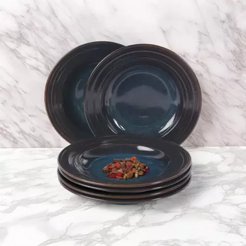 Valeron 6 Adet 22 Cm Çukur Yemek Tabağı  Reaktif Oasis 1131