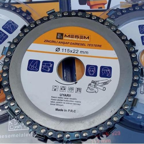 Jet Taşı İçin Zincirli Ahşap Daire Testere 115 mm