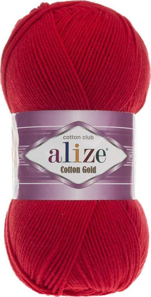 Cotton Gold 5 Adet %55 Pamuk - %45 Akrilik / 100 Gr - 330 M 56 Kırmızı