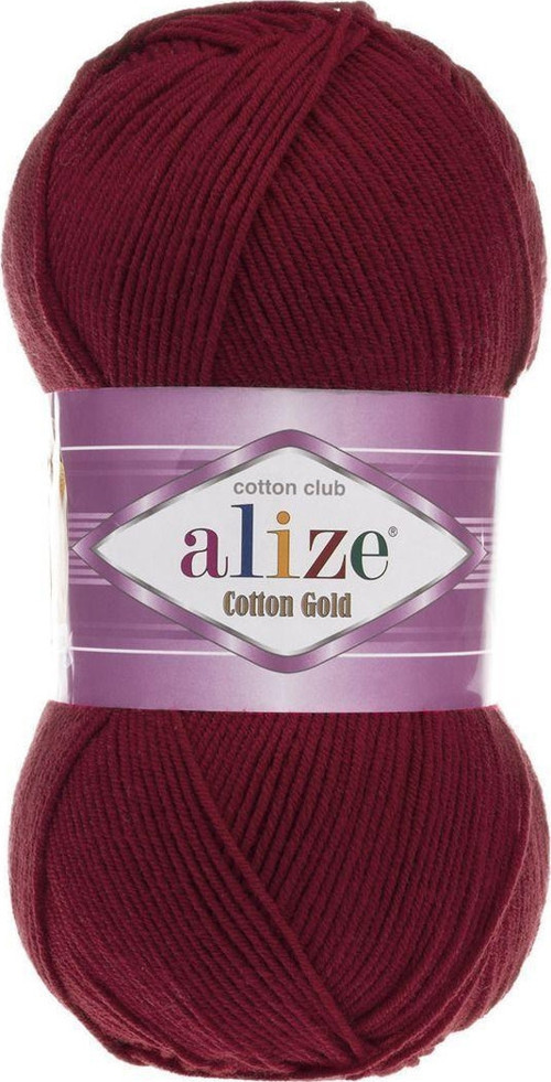 Cotton Gold 5 Adet %55 Pamuk - %45 Akrilik / 100 Gr - 330 M 390 Vişne Çürüğü