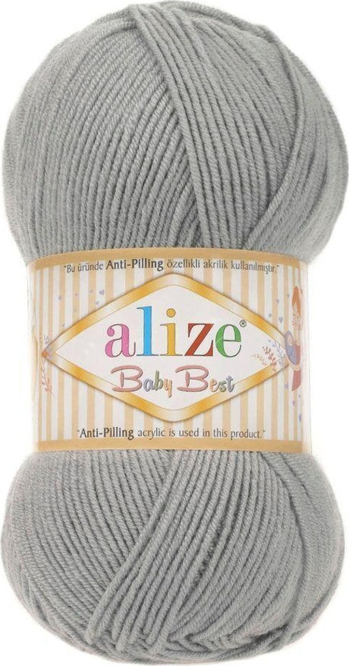 5 Adet Baby Best 344 Gri %10 Bambu - %90 Akrilik (Anti-Pilling Akrilik) / 100 Gr - 240 M