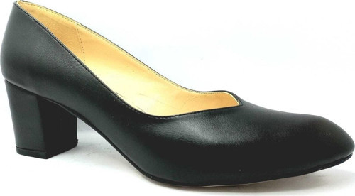 Siyah 41 42 Büyük Numara Topuk 6 Cm Kadın Ayakkabı