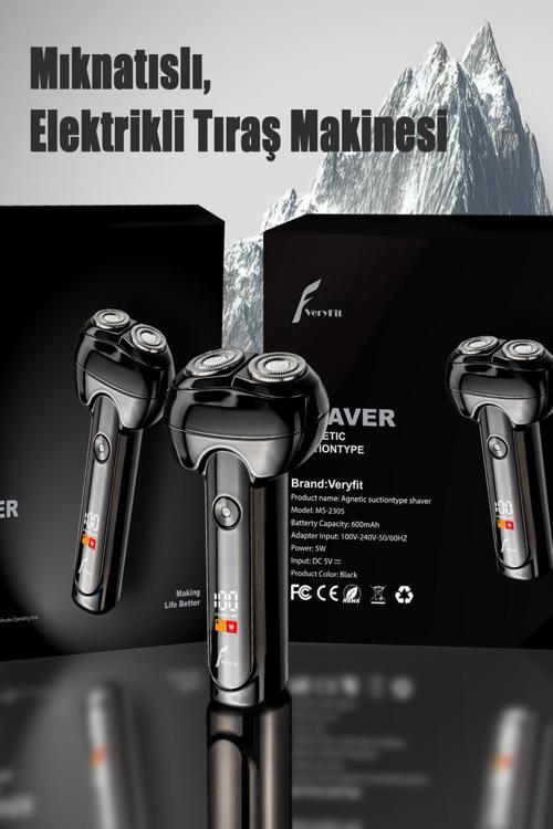 Elektrikli Tıraş Makinesi Taşınabilir Mini Led Dijital Ekran Akıllı Tıraş Bıçağı Şarj Edilebilir