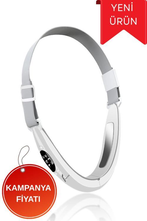 Yüz Germe Çene Gıdı Eritme Elektrikli Ledli Titreşimli 8 Modlu Ems Güzellik Cihazı