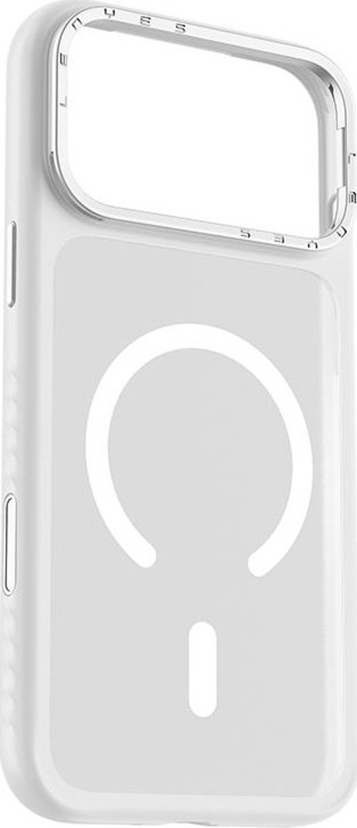 İphone 17 Pro Uyumlu Kılıf M-Safe Şarj Özellikli Metal Kamera Standlı Ck226 Pc Kapak Şeffaf