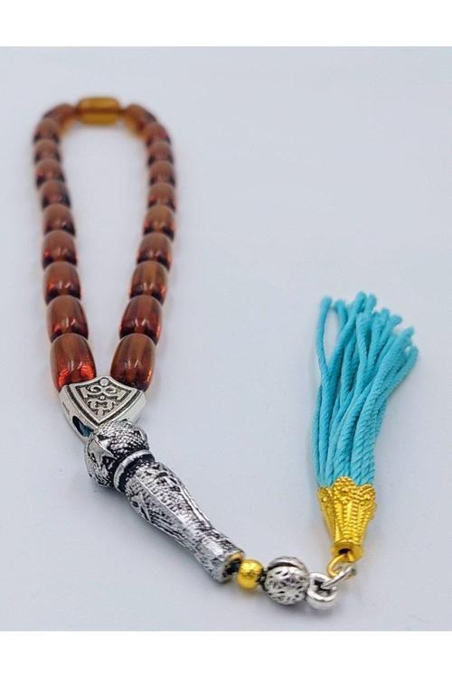 Sarı Şeffaf Bilek Boy Su Yeşili Püsküllü Ateş Kehribar Tespih