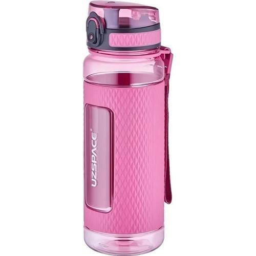 800ml Tritan Su Matarası Silikon Korumalı Kaydırmaz Gövde Pembe