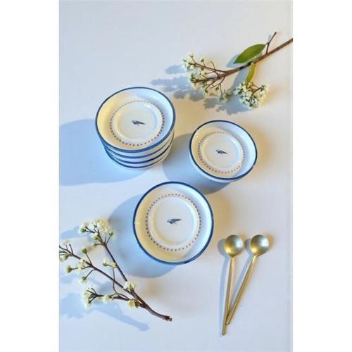 Porselen Birdy Çay Tabağı 6 Parça