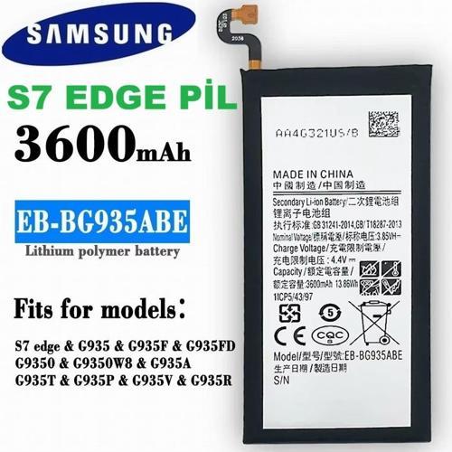 Samsung Galaxy G935 S7 Edge Uyumlu Samsung EB-BG935ABE 3600 Mah Batarya Pil