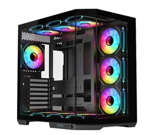 GUARDIAN PRO 4x12cm ARGB Led Fanlı USB3.0 Tempered Glass ATX Panoramik Akvaryum Oyuncu Kasası