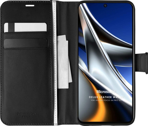 Xiaomi Poco X4 Pro 5G Kılıf Delux Leather Wallet Siyah