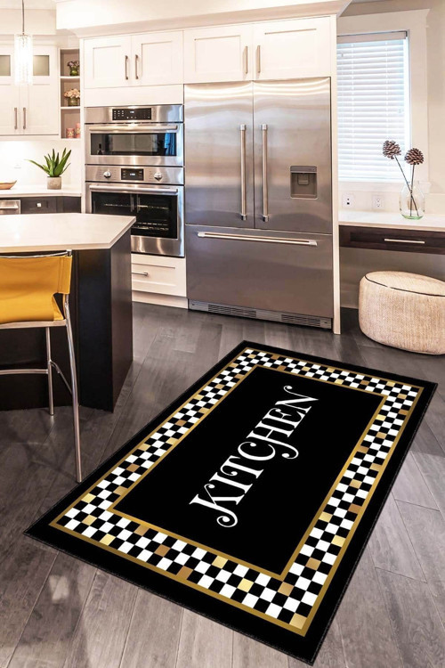 Makinede Yıkanabilir Kaymaz Tabanlı Makine Halısı Kitchen