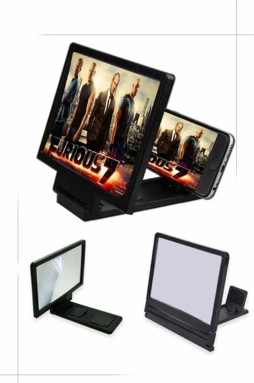 Özaypazarlama Tr Büyük Boy Ekran Büyüteci 3d Siyah Telefon Projeksiyonu Telefon Ekran Büyütücü