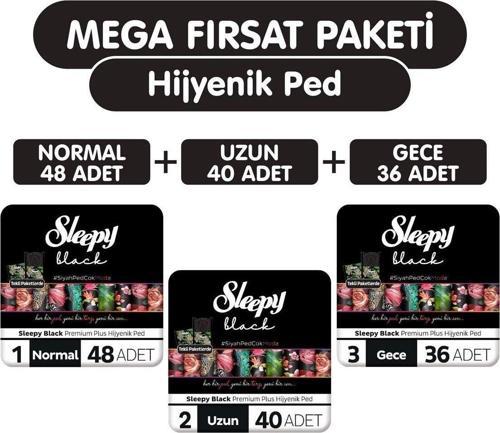 Black Premium Plus Hijyenik Ped 124 Adet Ped Mega Fırsat Paketi