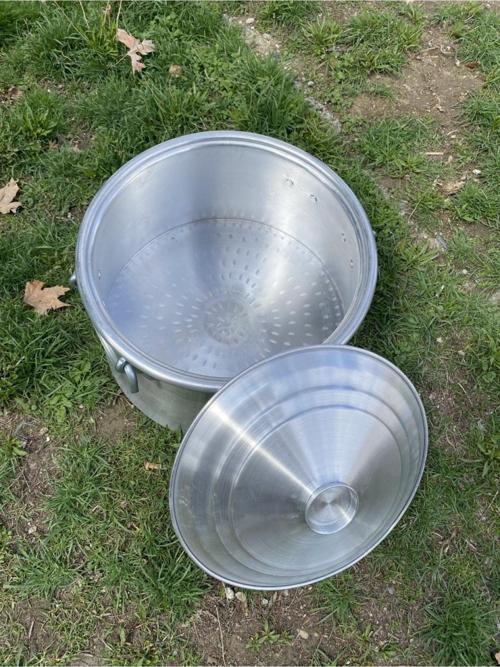 Osmanlı Mutfak Kazını Kapaklı Alüminyum Yükseklik: 28cm Çap: 50 Cm