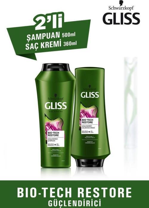 Bio-Tech Restore Güçlendirici Bakım Seti (Şampuan 500 ml + Saç Kremi 360 ml)