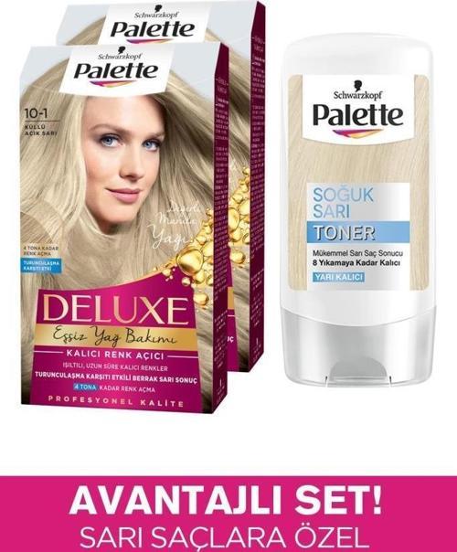 10-1 Küllü Açık Sarı x 2 Adet + Soğuk Sarı Toner