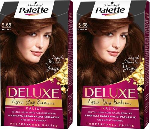 Deluxe 5-68 Kestane X 2 Paket Saç Boyası