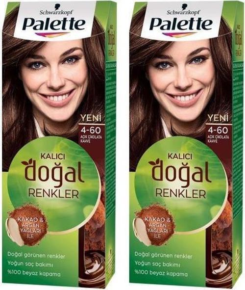Kalıcı Doğal Renkler 4-60 Açık Çikolata Kahve x 2 Adet