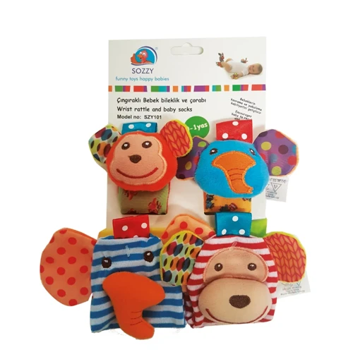 Çıngıraklı Çorap Ve Bileklik Seti - Szy118