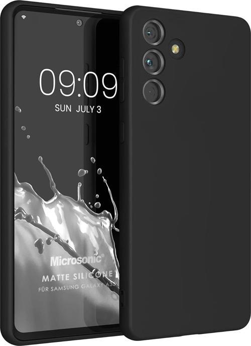 Matte Silicone Samsung Galaxy A35 Kılıf Siyah