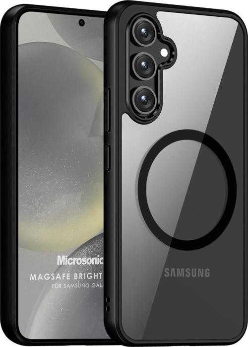 Samsung Galaxy S24 Plus Kılıf MagSafe Bright Planet Siyah