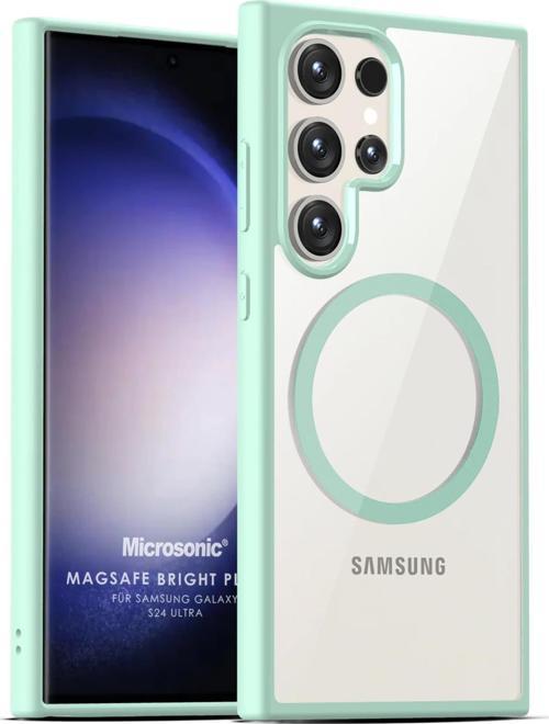 Samsung Galaxy S24 Ultra Kılıf MagSafe Bright Planet Yeşil