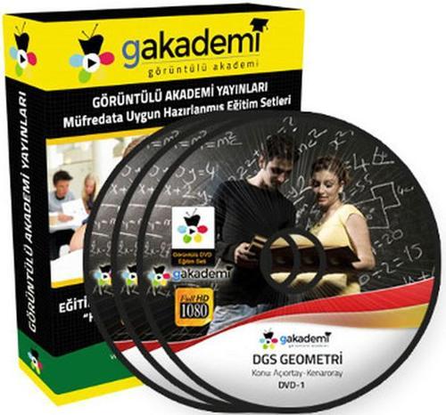 DGS Geometri Çözümlü Soru Bankası Eğitim Seti 16 DVD