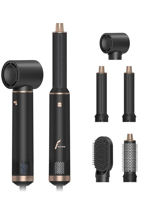 5 İn 1 Hava Üflemeli Saç Düzleştirici Şekillendirici Compact Saç Kurutma Fön Makinesi