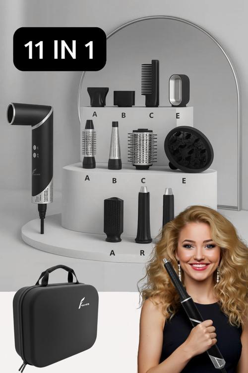 11 In 1 Multi Styler Hava Üflemeli Saç Şekillendirme Kurutma Çok Fonksiyonlu Ultra Set