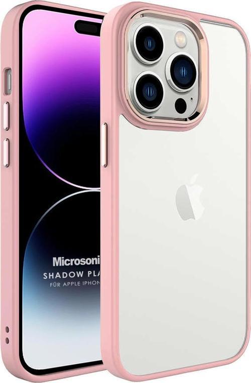 Apple iPhone 14 Pro Max Kılıf Shadow Planet Açık Pembe