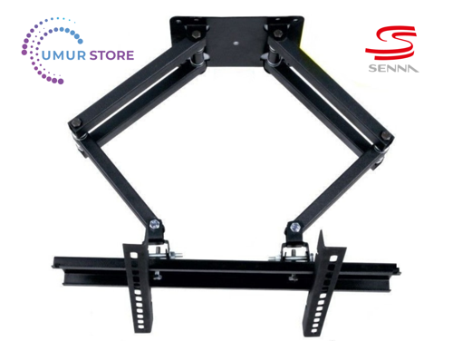 32AD6500H HD 32” Android 32”- 55” inç / 82-140 Ekran Lcd Led Tv Çift Kollu Hareketli Duvar Ask