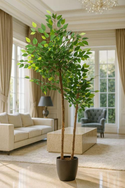 yapay benjamın agacı 2 gövdeli (150 ) cm