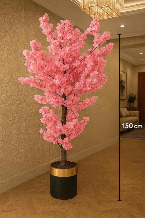Yapay Ağaç Bahardalı 150 Cm Lux Metal Saksı Dahıldır