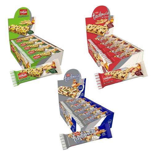 Sportif - Antep Fıstıklı - Yer Fıstıklı Bar 30 gr 20 li - 3 lü Karma Paket