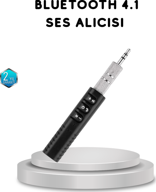 Mini Bluetooth Ses Alıcısı 3.5mm Girişli Kablosuz Müzik Adaptörü