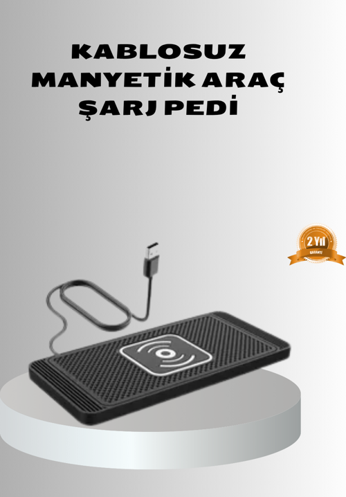Manyetik Şarj Pedi 7.5W 10W 15W Hızlı Şarj Kaymaz Tabanlı