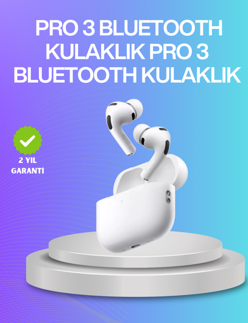Aktif Gürültü Engelleyici Kablosuz Bluetooth Kulaklık – Şarj Kutulu, Uzun Ömürlü