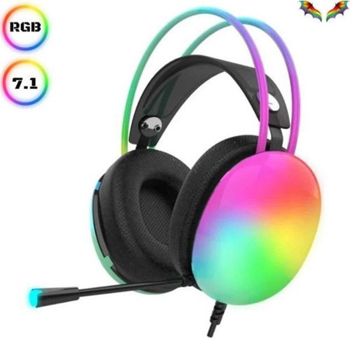 Kablosuz Bluetooth Kulaklık RGB Işıklı Kulak Üstü 5.3 Bluetooth Bağlantılı