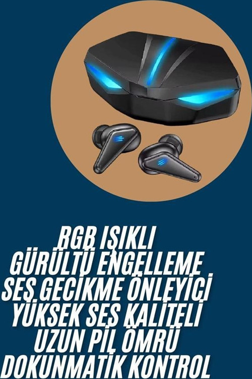 Wireless Gaming Kulaklık Mikrofonlu Bluetooth Oyuncu Kulaklığı
