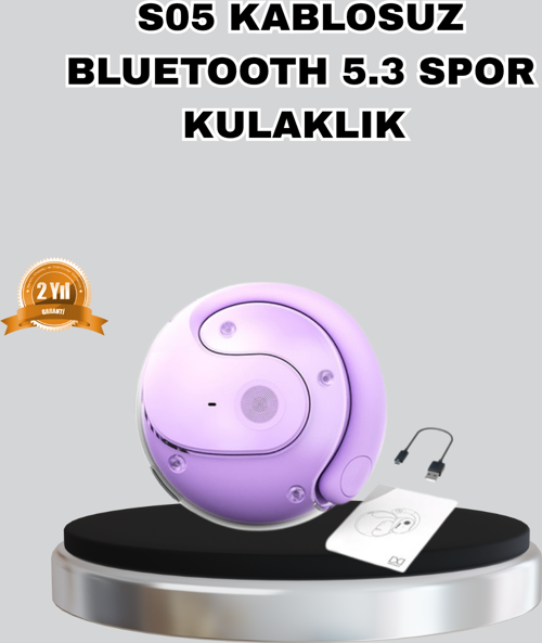 Bluetooth 5.3 S05 Kablosuz Kulaklık IPX4 Spor Uyumlu Suya Dayanıklı Stereo