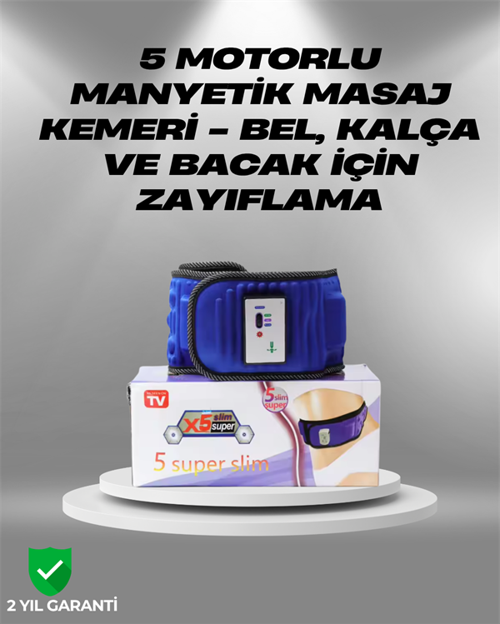 20 Mıknatıslı Gelişmiş Zayıflama Kemeri – Kas Gevşetici ve Selülit Azaltıcı Etki